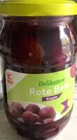 Zuckermenge drin Delikatess Rote Bete