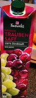 Suhkru kogus sees Traubensaft