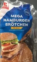 चीनी की मात्रा Mega Hamburger Brötchen