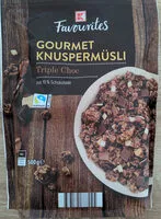 Suhkru kogus sees Knuspermüsli Triple Choc