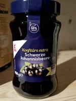 Suhkru kogus sees Schwarze Johannisbeere Marmelade