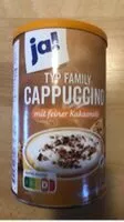 चीनी की मात्रा Cappuccino Family mit feiner Kakaonote