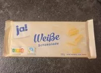 Cantidad de azúcar en Ja weiße schokolade