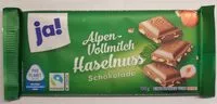 Cantidad de azúcar en Alpen-Vollmilch Haselnuss