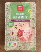 Количество сахара в Veganer Aufschnitt, Typ Paprika Lyoner