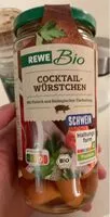 Sokerin määrä sisällä Cocktail-würstchen