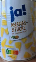 İçindeki şeker miktarı Ananas Stücke