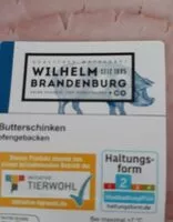 Zuckermenge drin Butterschinken ofengebacken