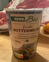 Suhkru kogus sees Buttermilch frisch 1 % (Bio)