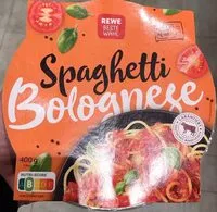 Sokerin määrä sisällä Spaghetti bolognese
