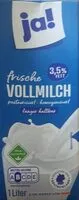 चीनी की मात्रा Frische Vollmilch