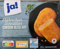 Zuckermenge drin Hänchen Schnitten Cordon Bleu Art