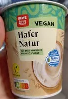 入っている砂糖の量 Hafer Natur Vegan