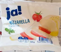 Zuckermenge drin Mozzarella 45 % Fett i. Tr.