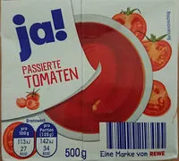 Suhkru kogus sees passierte Tomaten