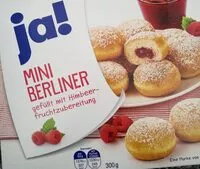 Zuckermenge drin Mini-berliner, Mit Himbeerfüllung