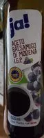 Suhkru kogus sees Essig Aceto Balsamico Di Modena I.G.P.