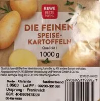 Zuckermenge drin Die feinen Speisekartoffeln, Qualität I, festkochend
