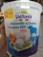 चीनी की मात्रा mozzarella di bufala campana DOP bocconcini