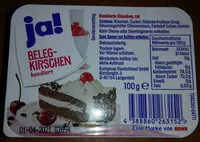 Zuckermenge drin Beleg-Kirschen