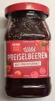 入っている砂糖の量 Wild Preiselbeeren