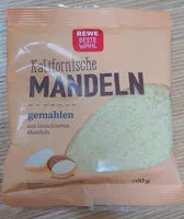 Suhkru kogus sees Kalifornische Mandeln
