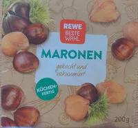 Amount of sugar in Maronen gekocht und vakuumiert