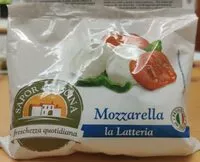 Sokerin määrä sisällä Mozzarella la Latteria