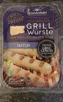 चीनी की मात्रा Vegetarische Grillwürste aus Käse