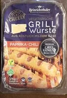 चीनी की मात्रा Vegatrische Grillwürste, Paprika Chili