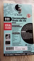 Sucre et nutriments contenus dans Riz autour de l asie