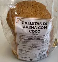 Amount of sugar in Galletas de avena con coco