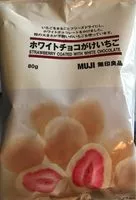 Zuckermenge drin Strawberry coated with white chocolate