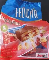 Amount of sugar in Felicitá chocolatinas