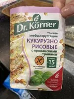 Количество сахара в Dr.Korner кукурузно-рисовые хлебцы