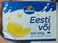 Amount of sugar in Eesti või