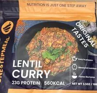 Zuckermenge drin Lentil Curry