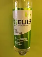 Sucre et nutriments contenus dans Belief