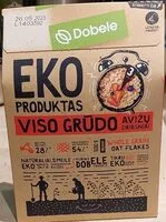 İçindeki şeker miktarı Whole grain organic oat flakes