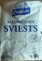 Sokerin määrä sisällä 82% saldkrējuma sviests