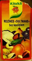 Cantidad de azúcar en Rozīnes Sultanas, bez kauliņiem