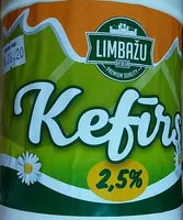 入っている砂糖の量 2.5% kefīrs