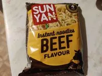 Sokerin määrä sisällä Instant noodles beef flavour