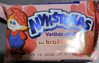 含糖量 Varškės sūrelis su braškėmis
