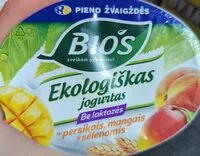 入っている砂糖の量 ekologiškas jogurtas su persikais mangais ir sėlenomis