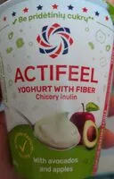 Cantidad de azúcar en actifeel jogurtas