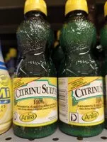 入っている砂糖の量 Citrinų sultys