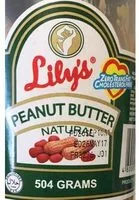 Quantité de sucre dans All-natural classic peanut butter