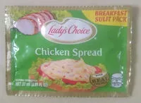 Amount of sugar in Lady's Choice chicken 27ml