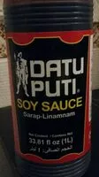 Gula dan nutrisi di dalamnya Datu puti